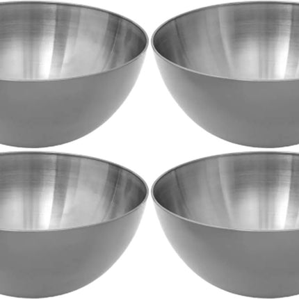 Secret de Gourmet - Slakommetjes/Schaaltjes - Set 8x - RVS - D13 cm