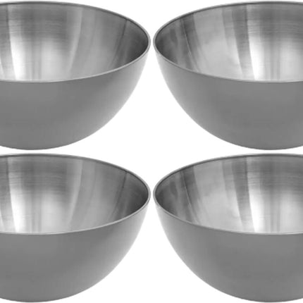 Secret de Gourmet - Slakommetjes/Schaaltjes - Set 10x - RVS - D13 cm