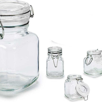 Glazen pot Transparant (5 pcs) (90 ml) (5 Onderdelen)