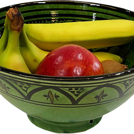 Saladeschaal - fruitschaal - serveerschaal- Handgemaakt Marokkaanse aardewerk