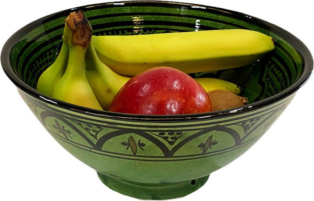 Saladeschaal - fruitschaal - serveerschaal- Handgemaakt Marokkaanse aardewerk
