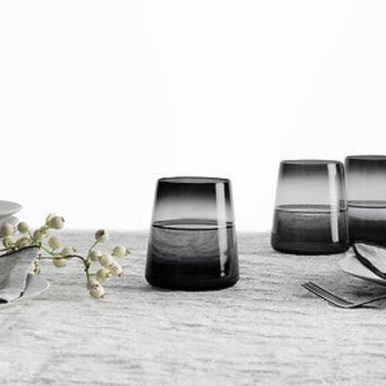 Secret de gourmet Waterglazen set van 6 - Trapeze 38cl - Donkergrijs