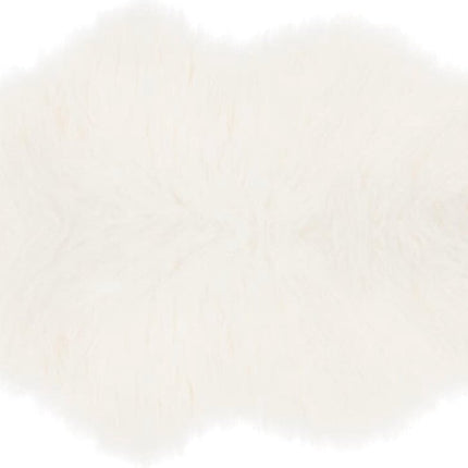 Atmosphera Kids Vloerkleed faux fur - 60x90cm - Wit