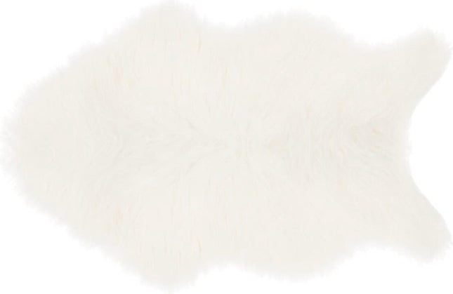 Atmosphera Kids Vloerkleed faux fur - 60x90cm - Wit