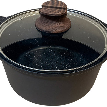Hakal Gietaluminium Kookpan met Glazen Deksel – 20 cm