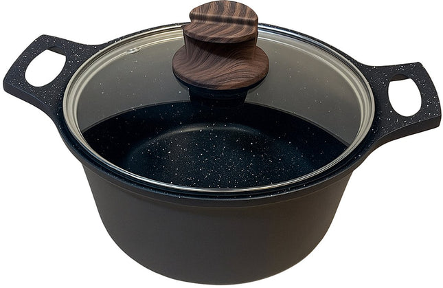 Hakal Gietaluminium Kookpan met Glazen Deksel – 20 cm