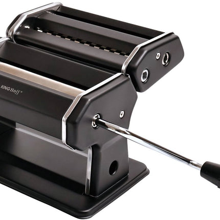 Kinghoff KH-1927 Pastamachine – Professionele Pasta Maker voor Lasagne, Tagliatelle (6mm) en Linguine (2mm) – Inklapbaar, Eenvoudig Schoon Te Maken