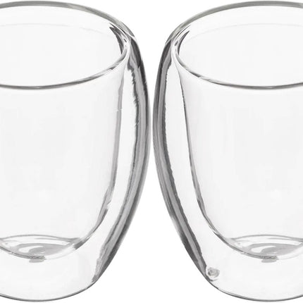 Secret de Gourmet Espressokopjes - 2st - dubbelwandig glas - 70 ml - ristretto kopjes