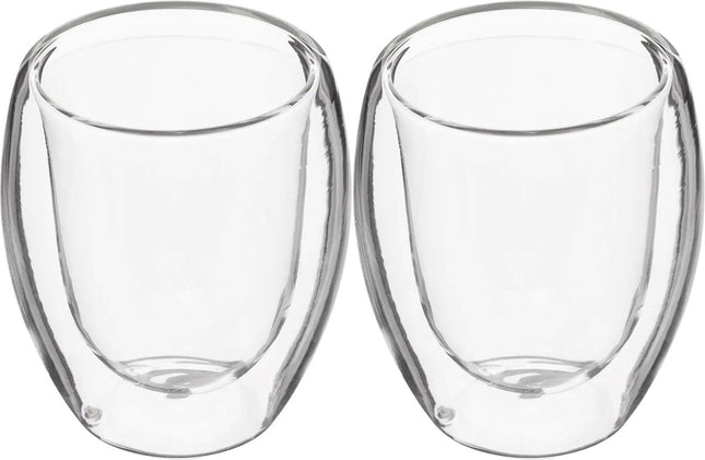 Secret de Gourmet Espressokopjes - 2st - dubbelwandig glas - 70 ml - ristretto kopjes