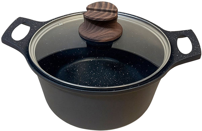 Hakal Gietaluminium Kookpan - braadpan met Glazen Deksel -Ø 40 cm - Alle Warmtebronnen