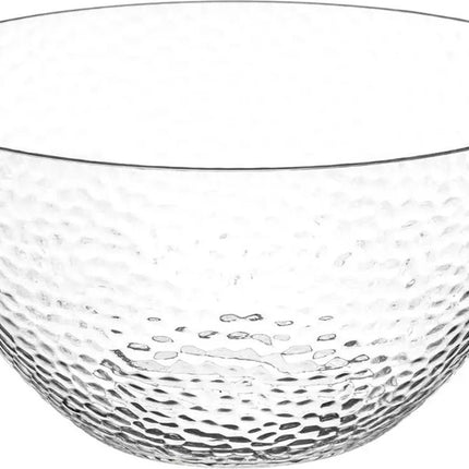 Secret de Gourmet Slakom/serveer schaal - kunststof - transparant - 24 cm