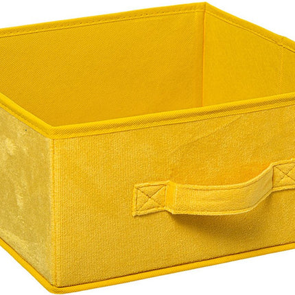 5Five Opbergmand/kastmand - zwart - 29 liter - 31 x 31 x 31 cm - Opbergboxen - Vakkenkast manden - polyester