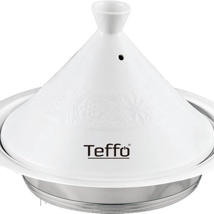 Teffo Tajine - Ø 30 cm - Graniet - geschikt voor alle kookplaten, inclusief inductie - Wit