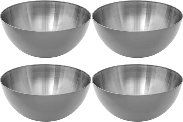 Secret de Gourmet - Slakommetjes/Schaaltjes - Set 8x - RVS - D19 cm