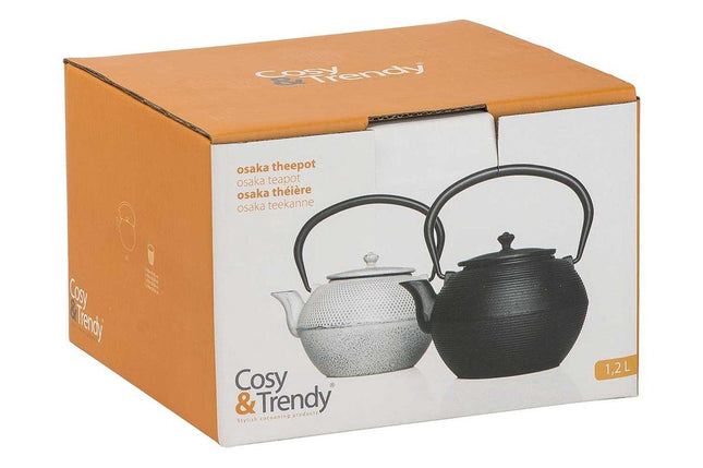 Cosy & Trendy Shinto Theepot Cream Gietijzer met Filter 1,2L