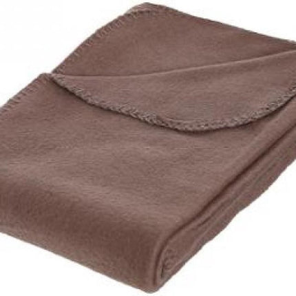 Plaid -  Taupe Kleurige plaid - fleece plaid - 125 X 150 CM - Zomer dekentje - Taupe
