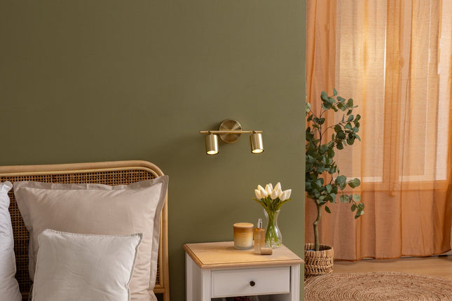 Atmosphera Vico Plafondlamp - 28x10x17cm - Goud