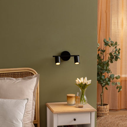 Atmosphera Vico Plafondlamp - 28x10x17cm - Zwart