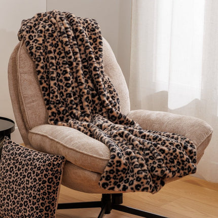 Atmosphera Plaid superzacht - 120x160cm - Luipaardprint