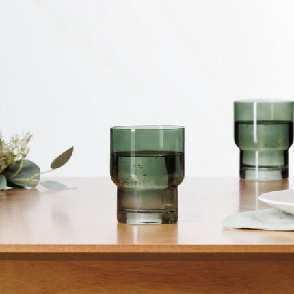 Secret de Gourmet Ella Waterglas - 30cl - Set van 6 stuks - Groen