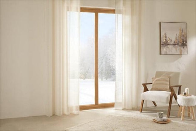 Atmosphera Fred Gordijn bedrukt 140x240cm - Kant en klaar met ringen - Beige