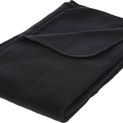 Atmosphera - Plaid - Fleece - Zwart - 125 x 150 cm