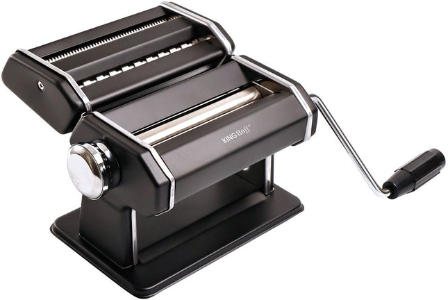 Kinghoff KH-1927 Pastamachine – Professionele Pasta Maker voor Lasagne, Tagliatelle (6mm) en Linguine (2mm) – Inklapbaar, Eenvoudig Schoon Te Maken