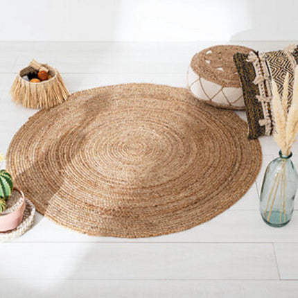 Rond Juten Vloerkleed - Natuurlijke Jute Ø 120 cm - Jute Vloertapijt - Kleed - Tapijt