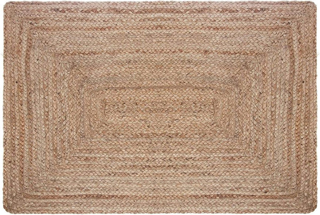 Vloerkleed Jute Beige Naturel 60x90 cm | Klein rechthoekig Vloerkleed | Natuurlijk Tapijt | Jute Deurmat