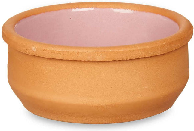 La Dehesa - Set 6x tapas/creme brulee schaaltjes terracotta/roze 8 cm
