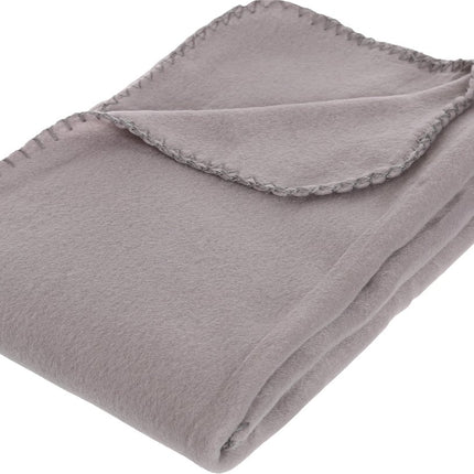 Atmosphera - Plaid - Fleece - Grijs - 125 x 150 cm