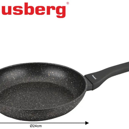 Klausberg KB-7988 Marmeren Koekenpan 24 cm – Anti-aanbak, Inductiegeschikt, Lichtgewicht & Krasvast