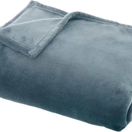 Atmosphera - Plaid - Fleece - Deken - Blauw - 130 x 180 cm