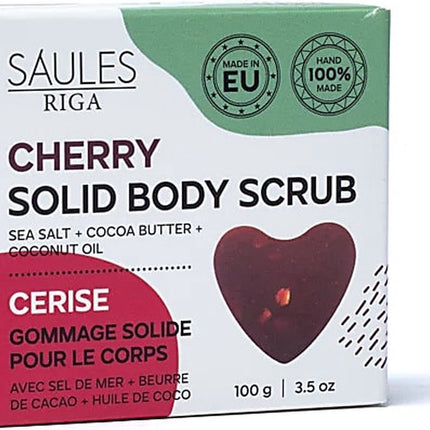 Natuurlijke scrub zeep kersen