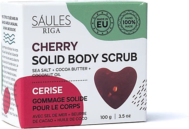 Natuurlijke scrub zeep kersen