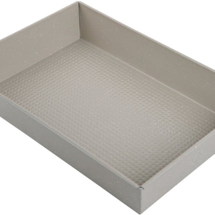 KINGHoff KH1975 Rechthoekige Bakvorm 36,5x24x6 cm - Ovenschaal voor Ovenschotels, Cake en Vlees - Ovenbestendig tot 220°C - Antiaanbaklaag - Beige - Cakevorm - Taartvorm