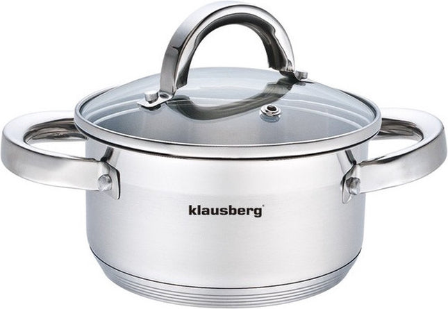 Klausberg 7121 - kookpan met deksel - 1.0L - Ø14 cm