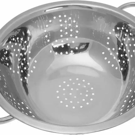 Kinghoff® - Universele Roestvrijstalen Vergiet met Handgrepen - Ø 28 cm - Vaatwasmachinebestendig
