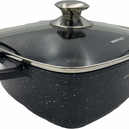Kinghoff 1605 - Braadpan - vierkant - 28 cm - 6.5 liter
