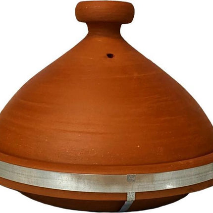 Marokkaanse Tajine Natural ongeglazuurd met handvat 30 CM - Authentiek - Handmade