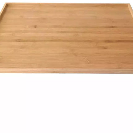 KINGHOFF KH-1683 Bamboe Snijplank & Serveerplank | Groot Formaat 55x43 cm | Snijplank met Opstaande Rand | Voor Deeg, Pasta & Groenten