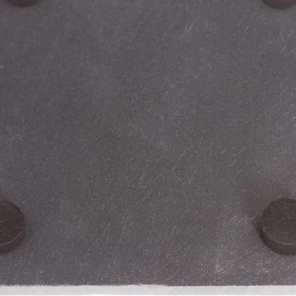 Secret de Gourmet Leisteen onderzetters - 6x stuks - 10 x 10 cm - onderzetters voor glazen