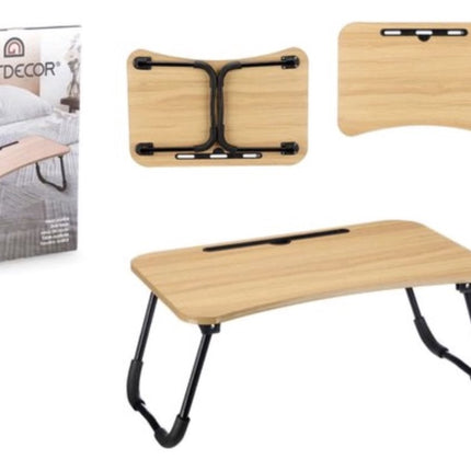 Comfortabel Laptop- en Tablettafel, Opvouwbaar en Ruimtebesparend– Houten Klaptafel, Multifunctioneel en Stijlvol – Ideaal voor Bed, Bank en Thuisgebruik!Afmetingen! 40x60x26cm