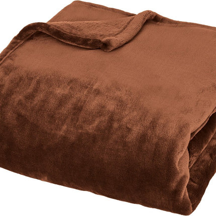 Atmosphera Plaid superzacht - 130x180cm - Donkerbruin