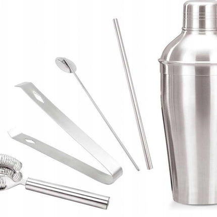 Kinghoff 1392 - Barman set - cocktail set - 6 delig - RVS
