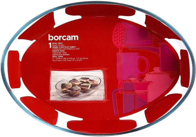 Secret de Gourmet - Ovenschaal ovaal - Transparant glas - 35 x 25 cm
