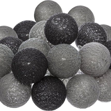 Atmosphera Lichtslinger - 20 verlichte balletjes/bollen 6 cm - multi kleuren mix - 435 cm - stekker