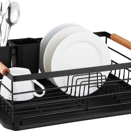 Kinghoff 1728 - Afdruiprek - metaal - met afneembare bestekafvoer