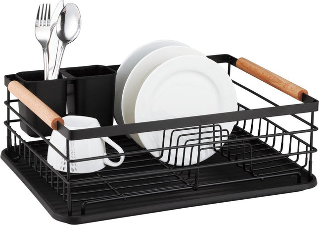 Kinghoff 1728 - Afdruiprek - metaal - met afneembare bestekafvoer