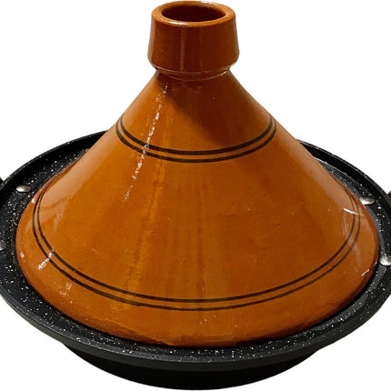 Tajine inductie | Handvaten| Geschikt voor 4-8 personen - Alle warmtebronnen| Ø 30cm
